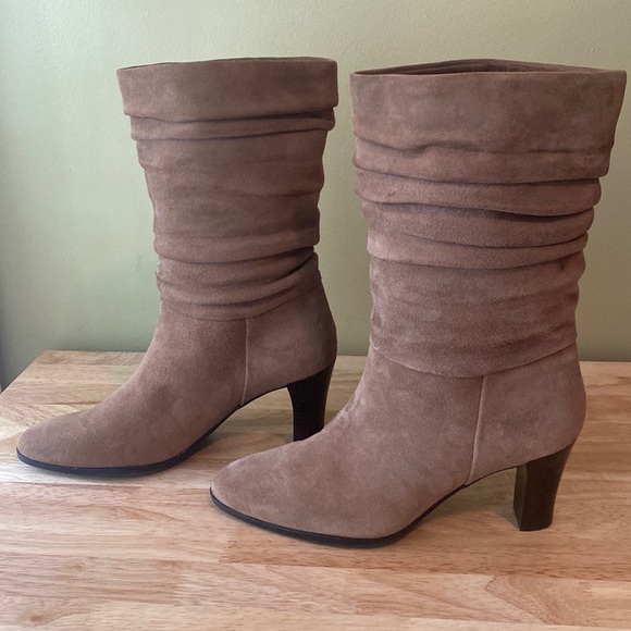 Worthington Suede Slouchy heeled Boots - Picture 1 of 15